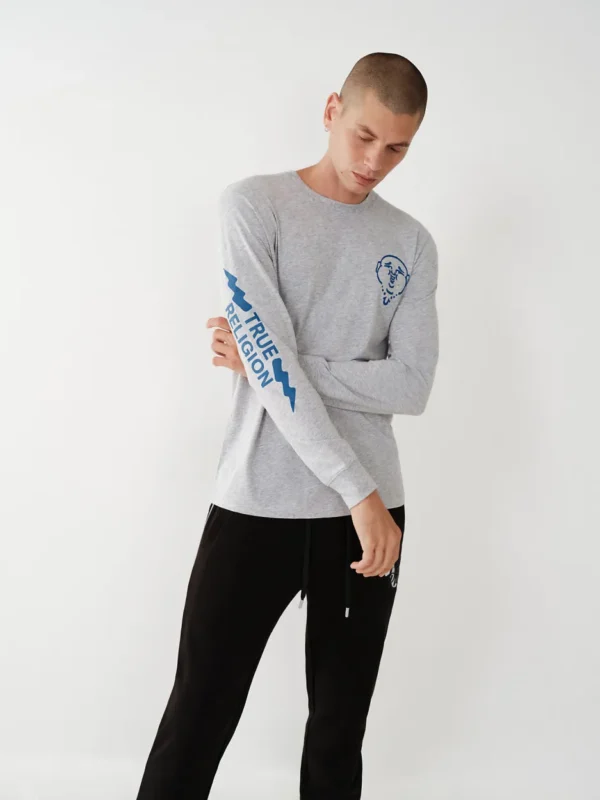 Gray True Religion Long Sleeve